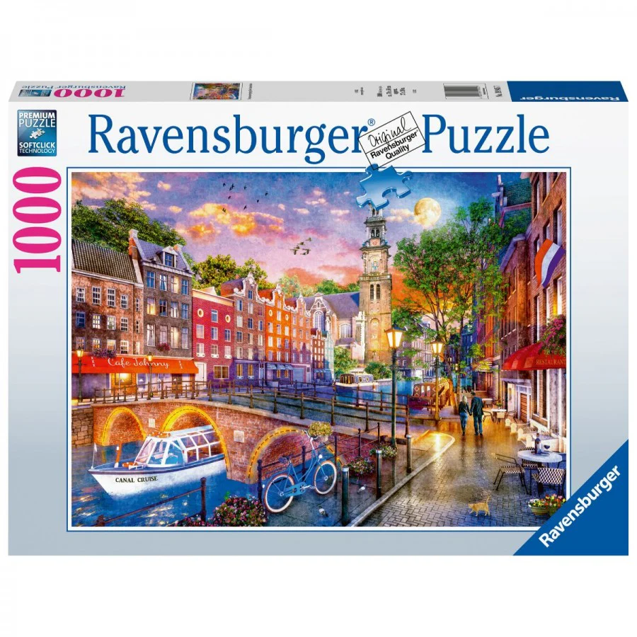 Ravensburger - Sunset in Amsterdam 1000 Piece Jigsaw