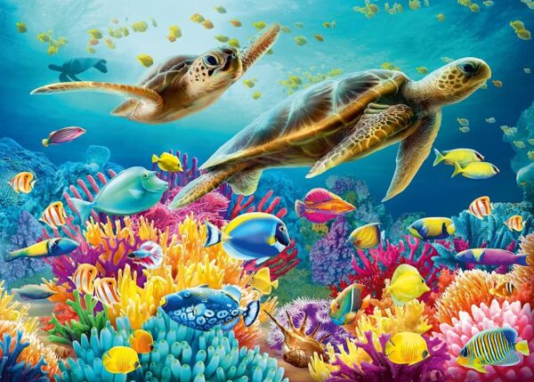 1018-ravensburger-blue-underwater-world-1000-piece-jigsaw-2.jpg Ravensburger - Blue Underwater World 1000 Piece Jigsaw