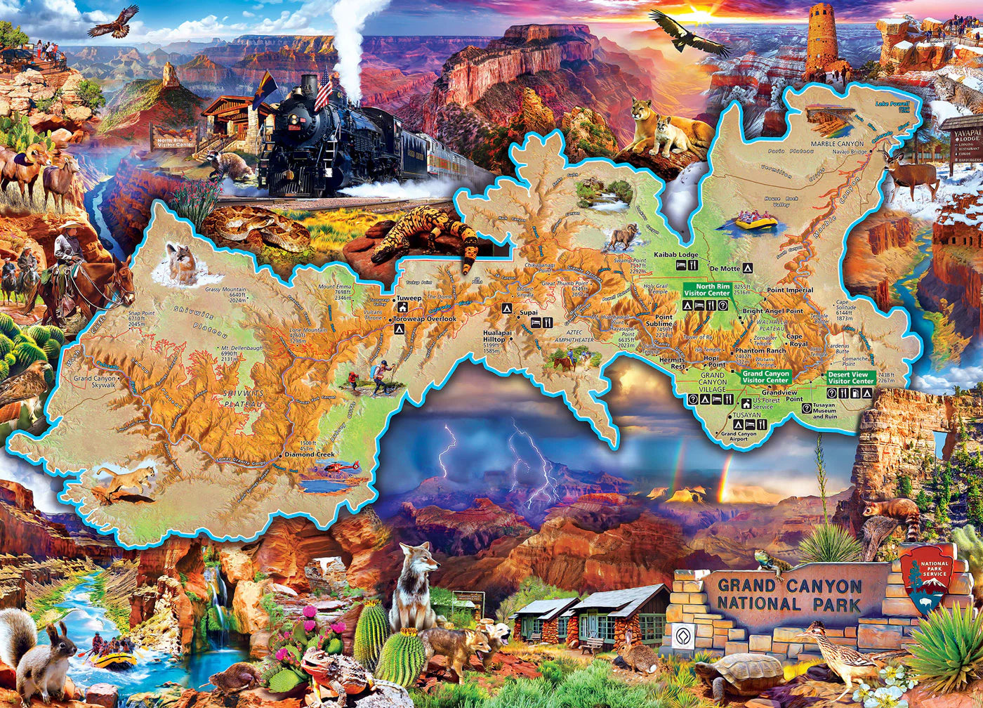 MasterPieces - National Park Grand Canyon 1000 Piece Jigsaw