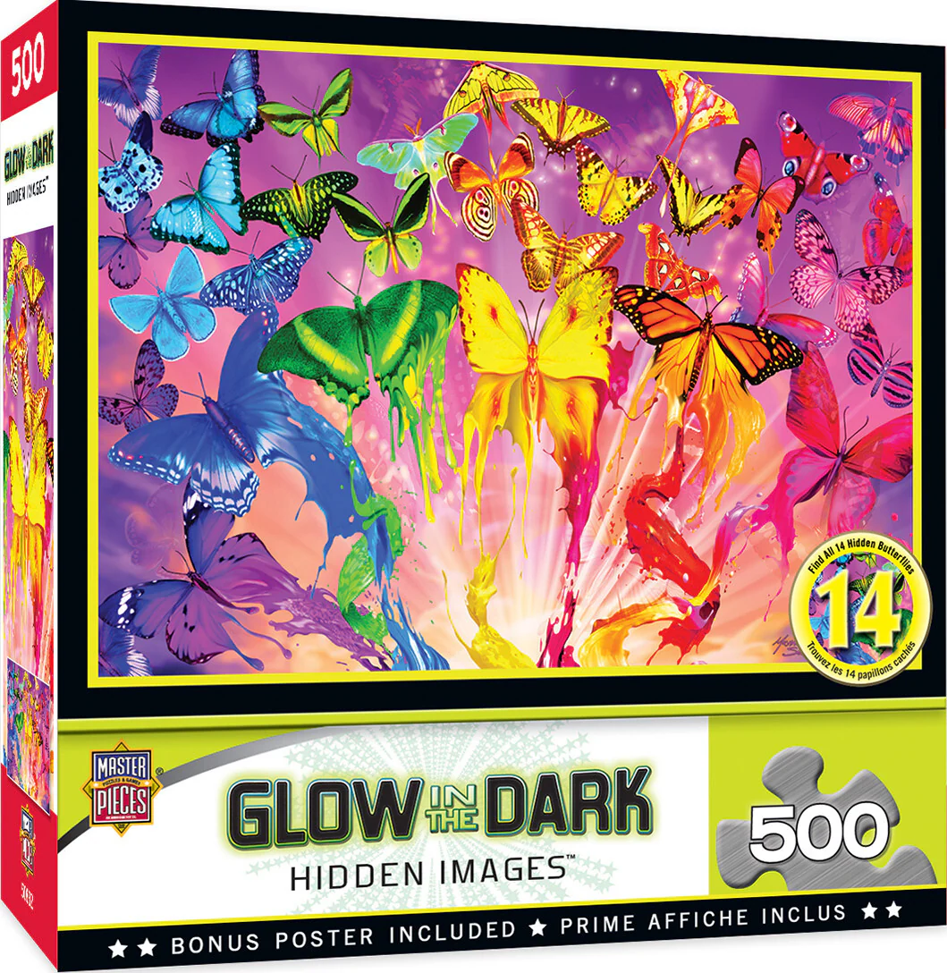 MasterPieces - Hidden Image Glow Metamorphosis 500 Pieces