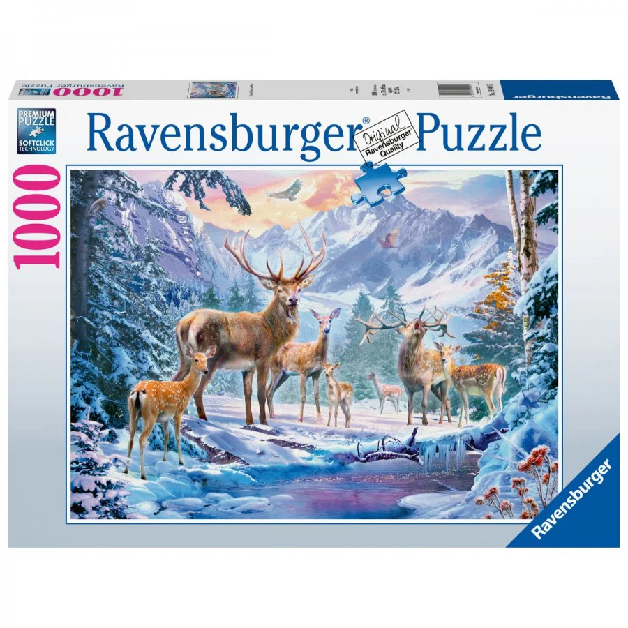 1047-ravensburger-deer-and-stags-in-winter-1000-piece-jigsaw-1.webp Ravensburger - Deer and Stags in Winter 1000 Piece Jigsaw