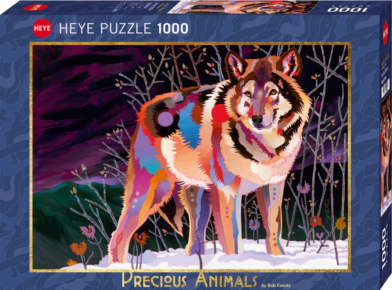 Heye - Precious Animals Night Wolf 1000 Piece Jigsaw