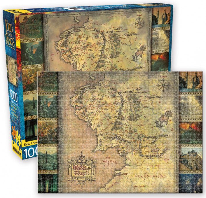 Aquarius - The Lord of the Rings Middle Earth Map 1000 Piece Jigsaw