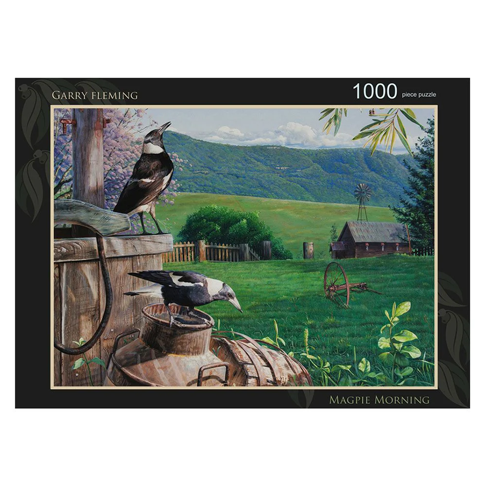 Garry Fleming - Magpie Morning 1000 Piece Jigsaw