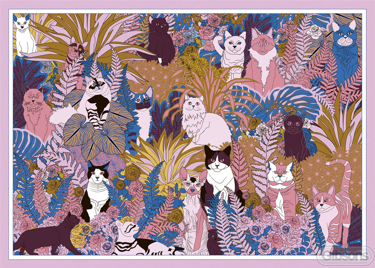 Gibsons - Purrfect Plants 1000 Piece Jigsaw