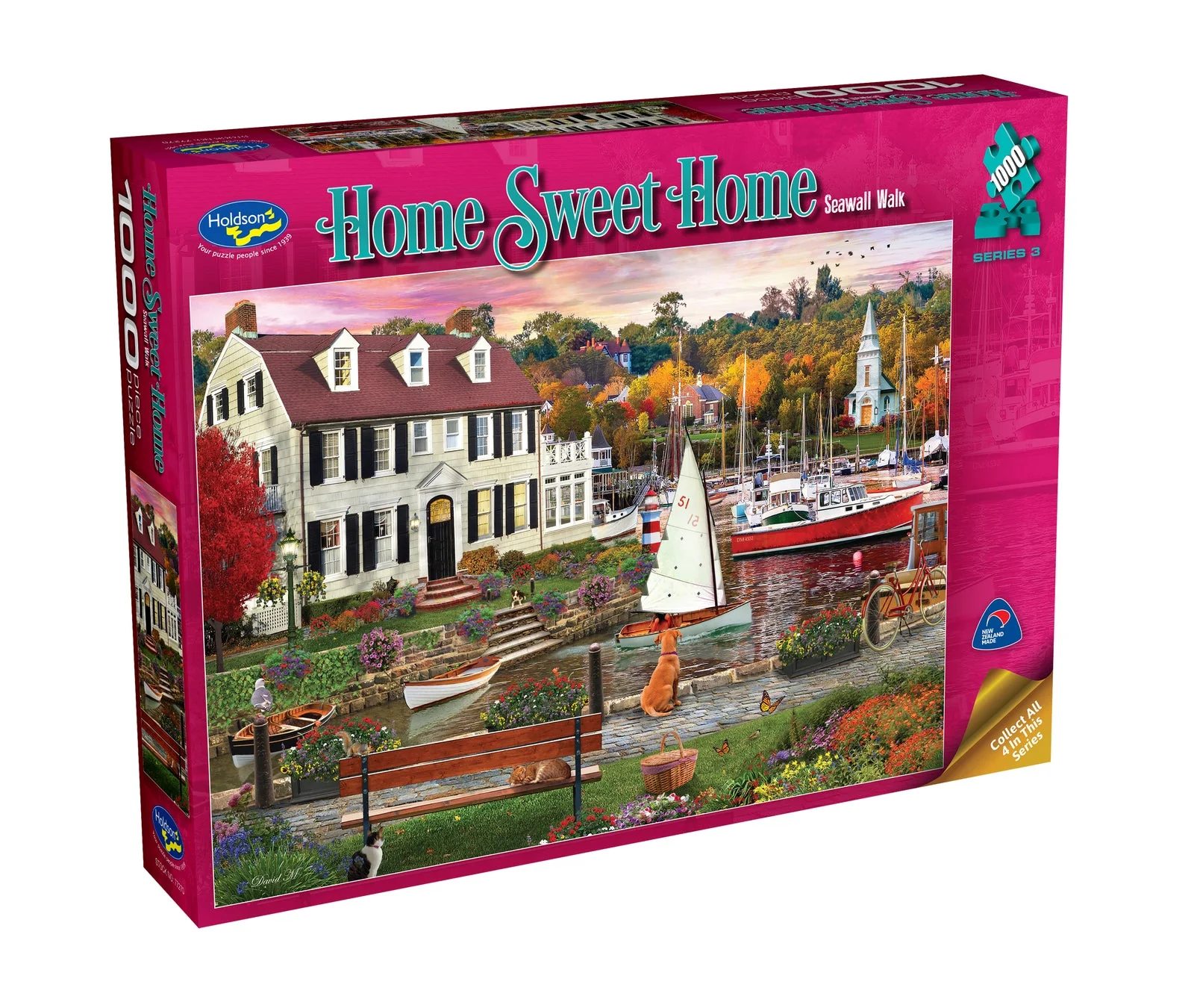 Holdson - Home Sweet Home Seawall Walk 1000 Piece Jigsaw