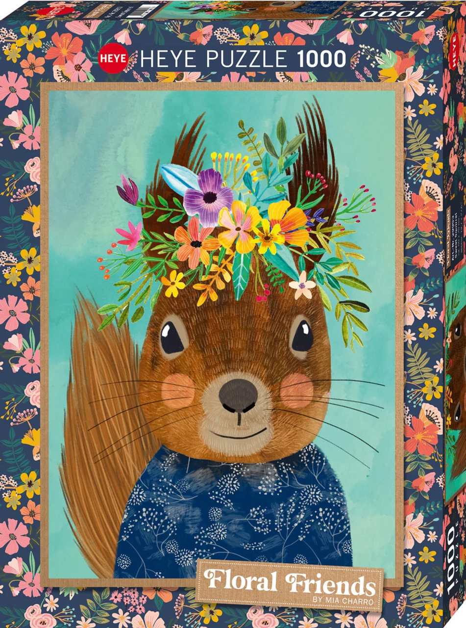 112-heye-floral-friends-squirrel-1000-piece-jigsaw-1.webp Heye - Floral Friends Squirrel 1000 Piece Jigsaw