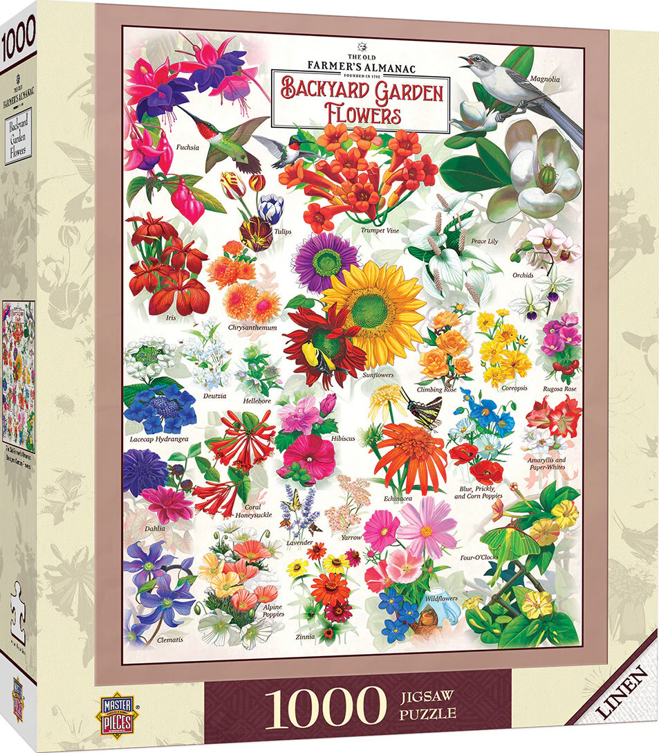 MasterPieces - Farmers Almanac Garden Florals 1000 Piece Jigsaw