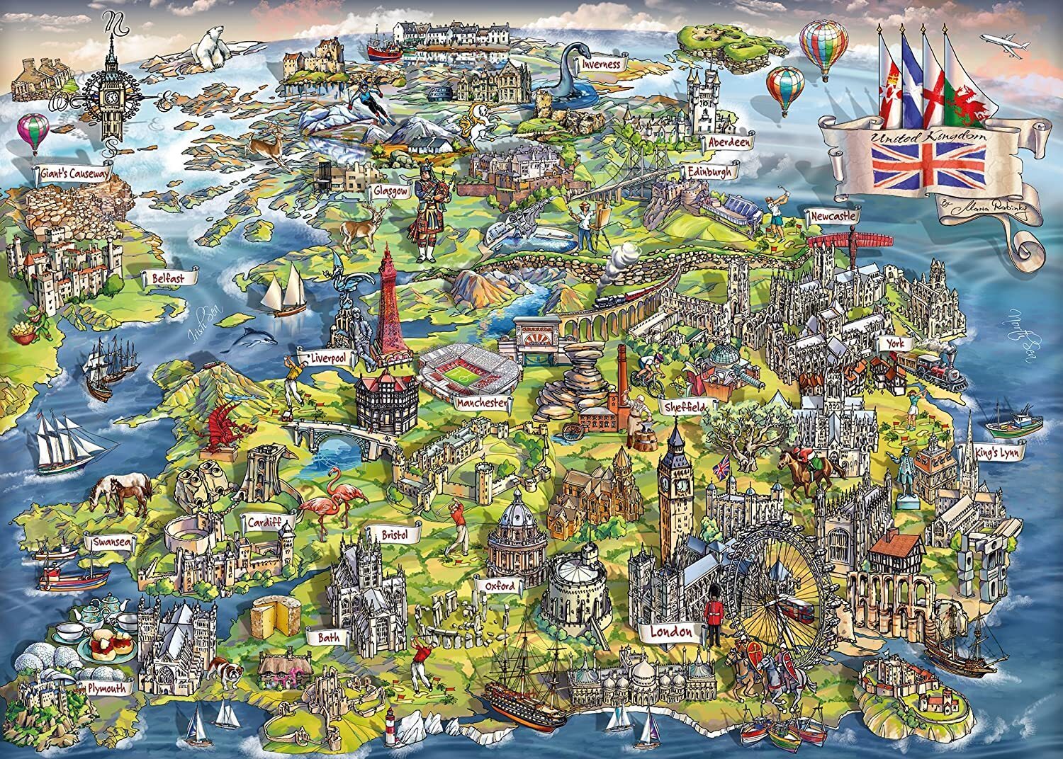 Beautiful Britain 1000 Piece