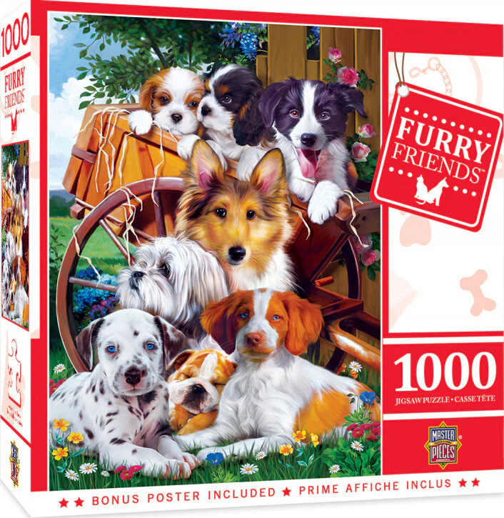 MasterPieces - Furry Friends Ready for Work 1000 Piece Jigsaw