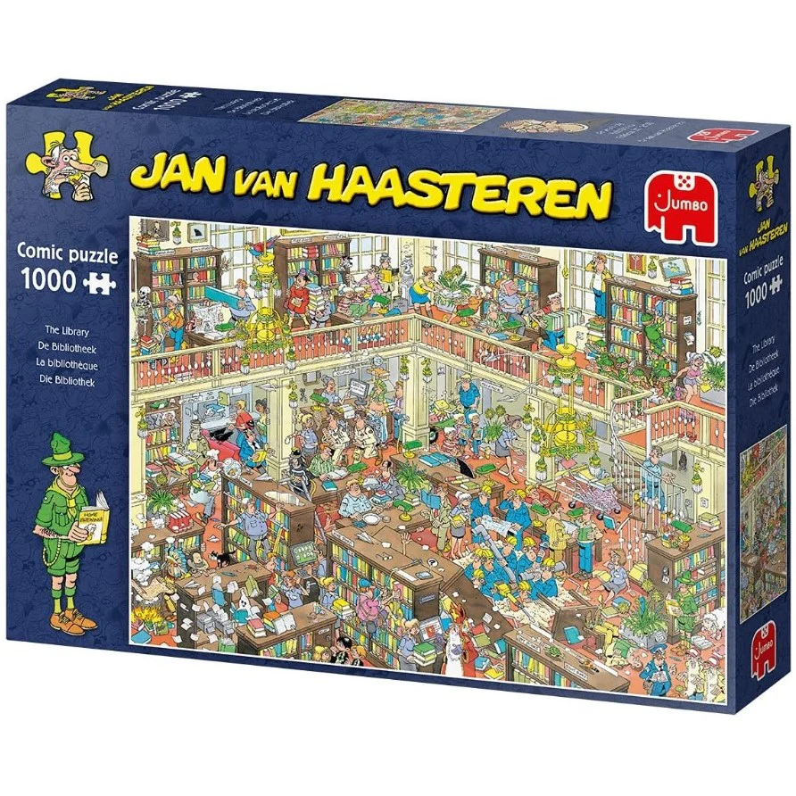 Jan Van Haasteren - The Library 1000 Piece Jigsaw