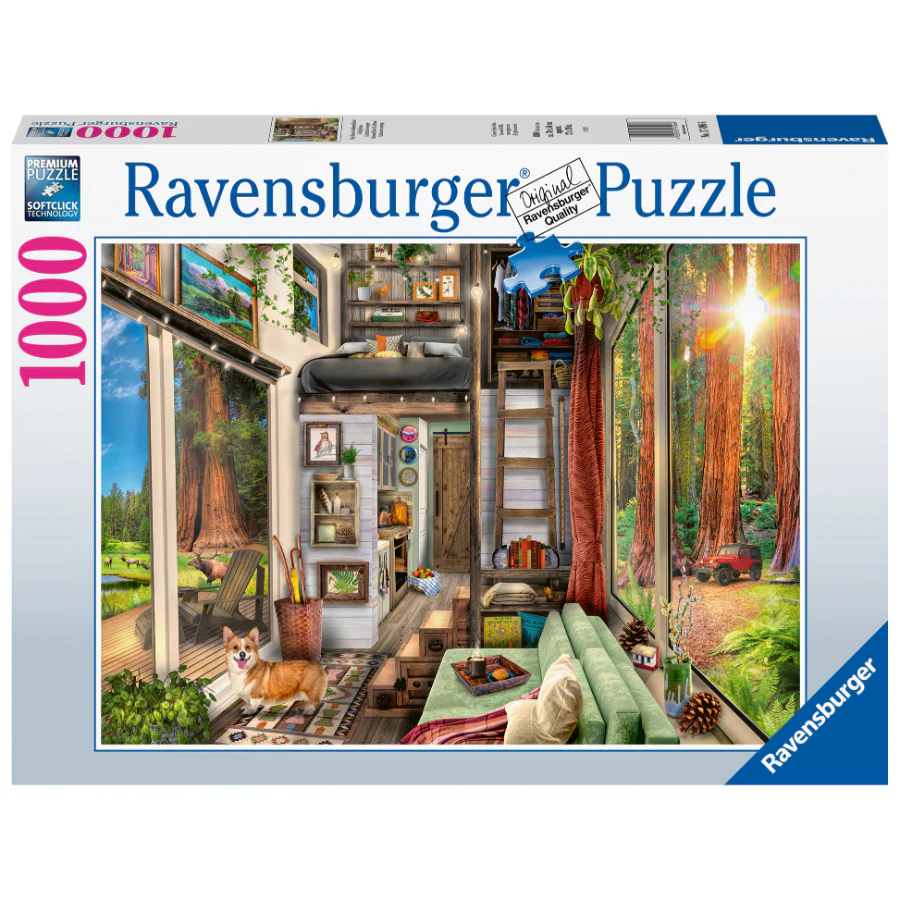 Ravensburger - Redwood Forest Tiny House 1000 Piece Jigsaw