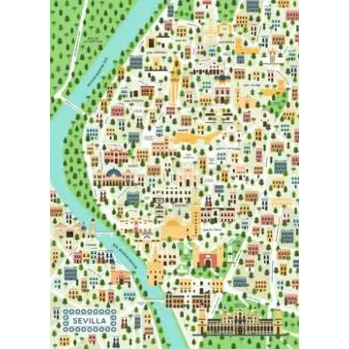 1298-ravensburger-map-of-seville-1000-piece-jigsaw-2.webp Ravensburger - Map of Seville 1000 Piece Jigsaw