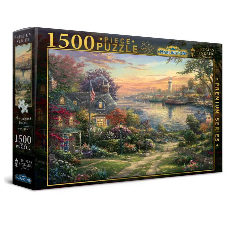 Harlington - Thomas Kinkade New England Harbor 1500 Piece Jigsaw