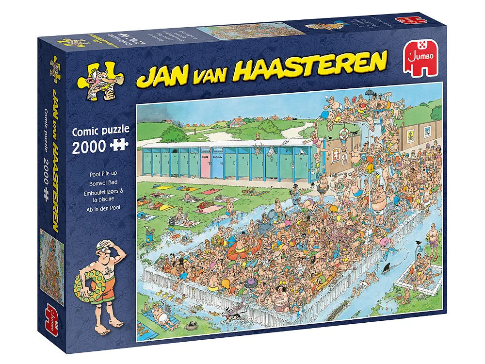 Jan Van Haasteren - Pool Pile-up 2000 Piece Jigsaw