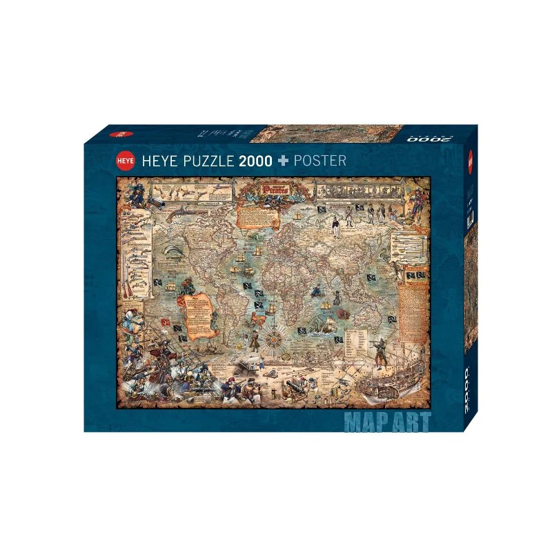 1613-heye-map-art-pirate-world-2000-piece-jigsaw-1.webp Heye - Map Art Pirate World 2000 Piece Jigsaw