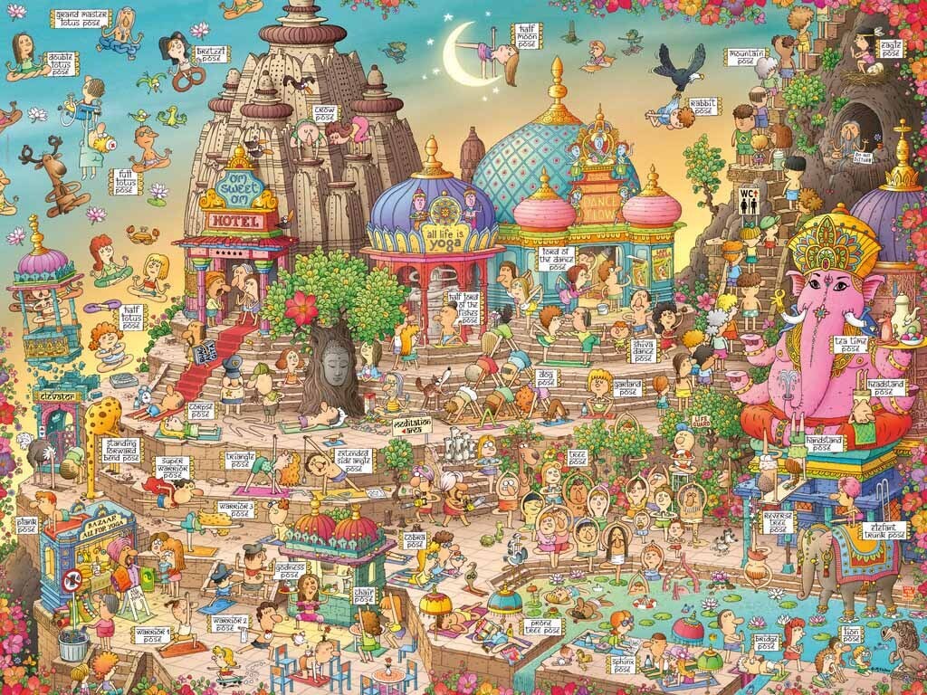 Heye - Degano, Yogaland 1500 Piece Jigsaw