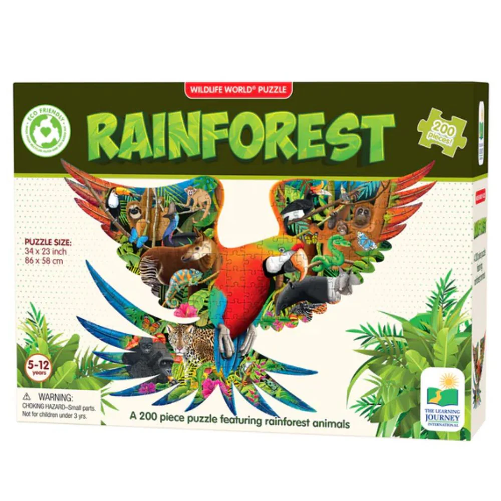 Wildlife World Rainforest Puzzle (200 Pieces)