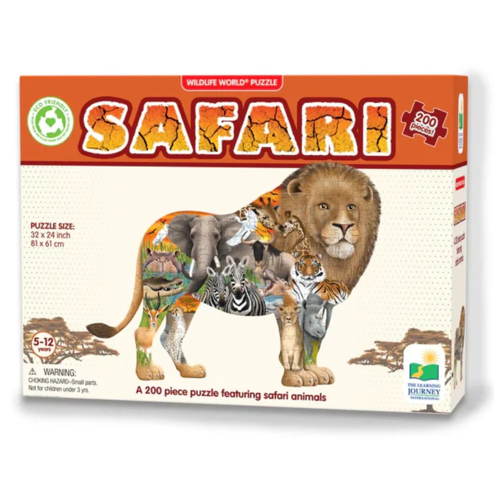 Wildlife World Safari Puzzle (200 Pieces)