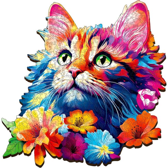 Escapewelt Cat 200 Piece wooden jigsaw puzzle