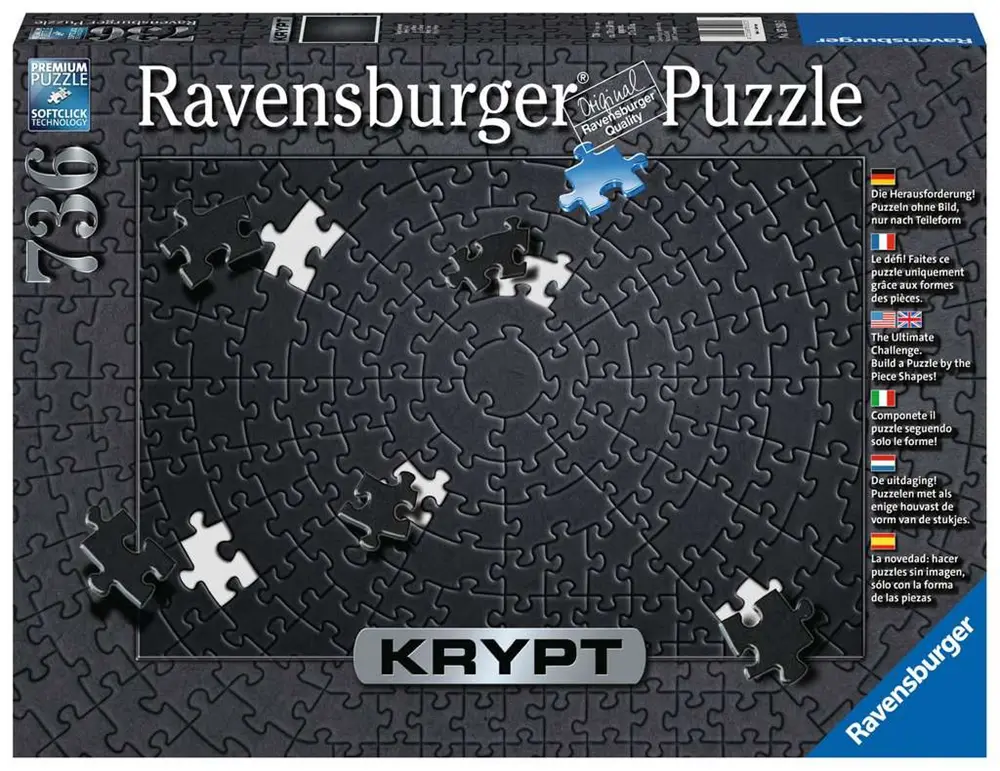 Ravensburger - Krypt Black Puzzle - 736 Piece Jigsaw
