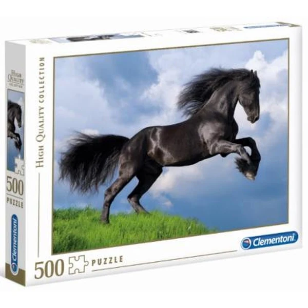 1709-clementoni-fresian-black-horse-500-piece-jigsaw-1.webp Clementoni - Fresian Black Horse 500 Piece Jigsaw