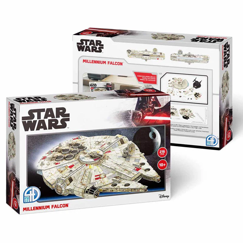 Star Wars Millennium Falcon Paper Model Kit 216 Piece Puzzle