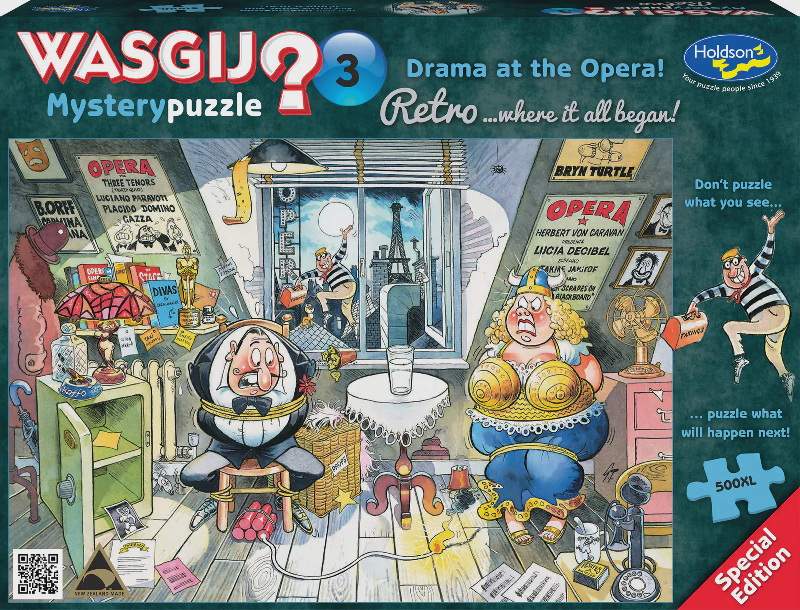 Wasgij? Retro Mystery 3 - Drama At The Opera - 500 Piece Xl Jigsaw