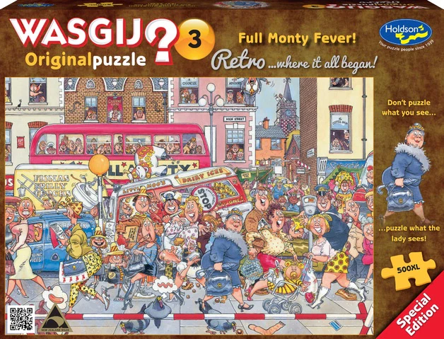 Wasgij? Retro Original 3 - Full Monty Fever - 500 Piece Jigsaw Xl Jigsaw