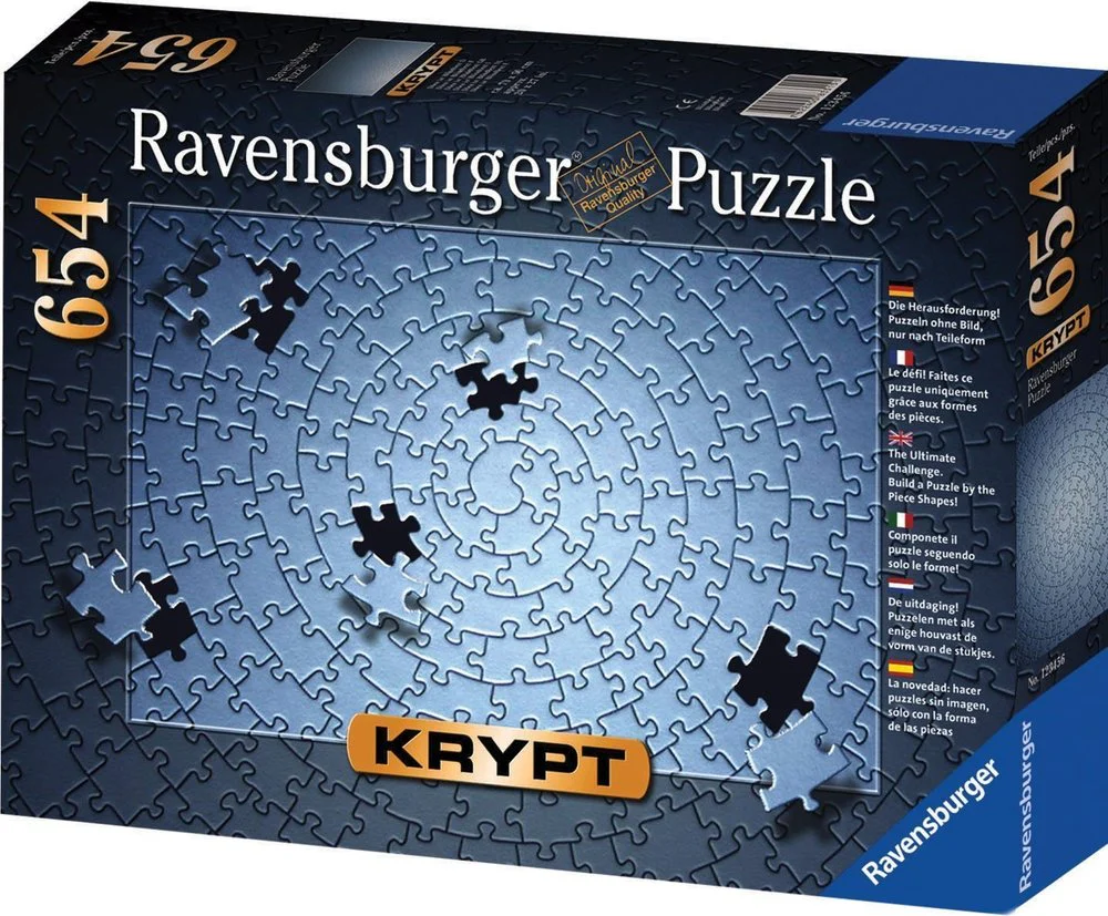 Ravensburger - Krypt Silver Spiral - 654 Piece Jigsaw