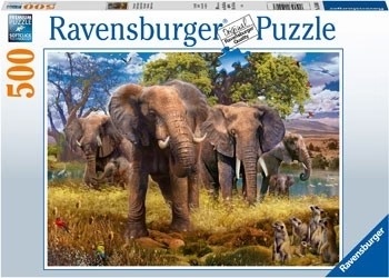 1770-ravensburger-elephant-family-500-piece-jigsaw-1.jpg Ravensburger - Elephant Family - 500 Piece Jigsaw