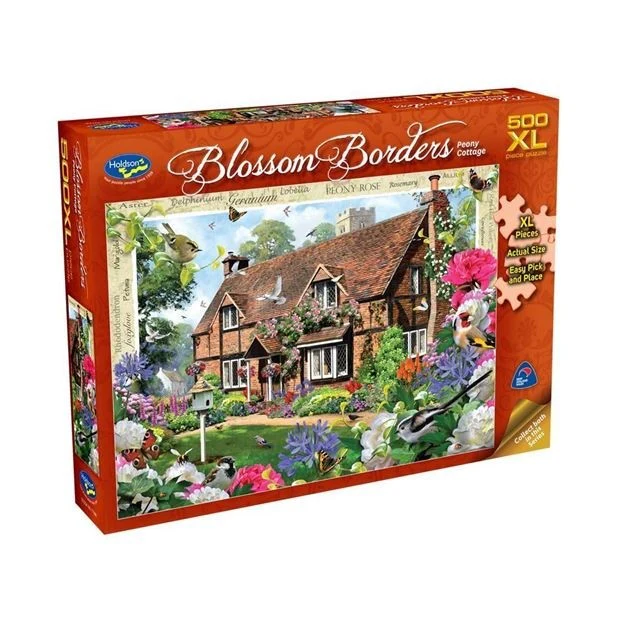 Holdson - Peony Cottage Blossom Borders 500 Piece Jigsaw Xl Jigsaw