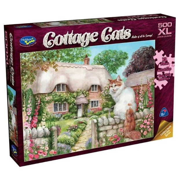 Holdson - Cottage Cats Master Of All He Surveys 500 XL Piece Jigsaw