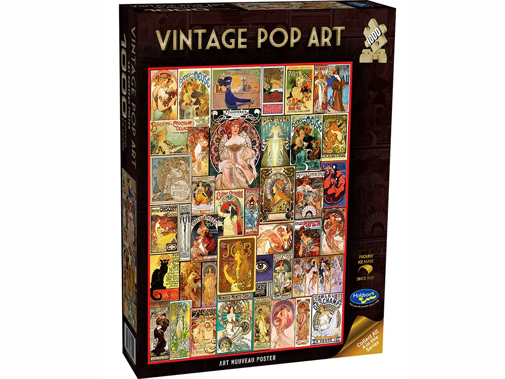 Holdson - Vintage Pop Art Nouveau 1000 Piece Jigsaw
