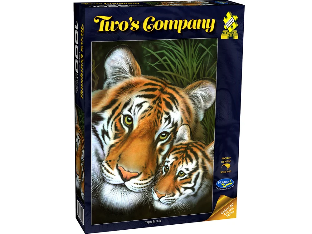 Holdson - Twos Company Tiger & Cub 1000 Piece Jigsaw