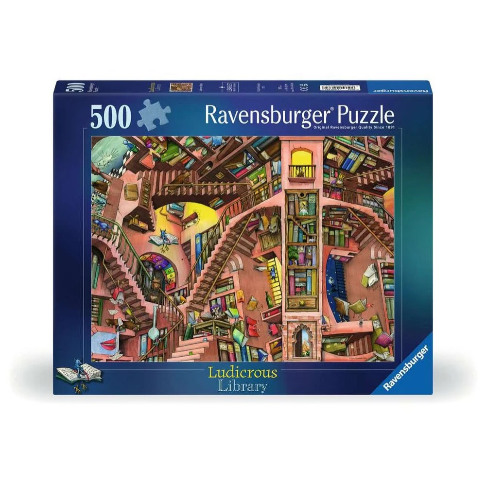 1806-ravensburger-ludicrous-library-500-piece-jigsaw-new-version-1.webp Ravensburger - Ludicrous Library 500 Piece Jigsaw - New Version