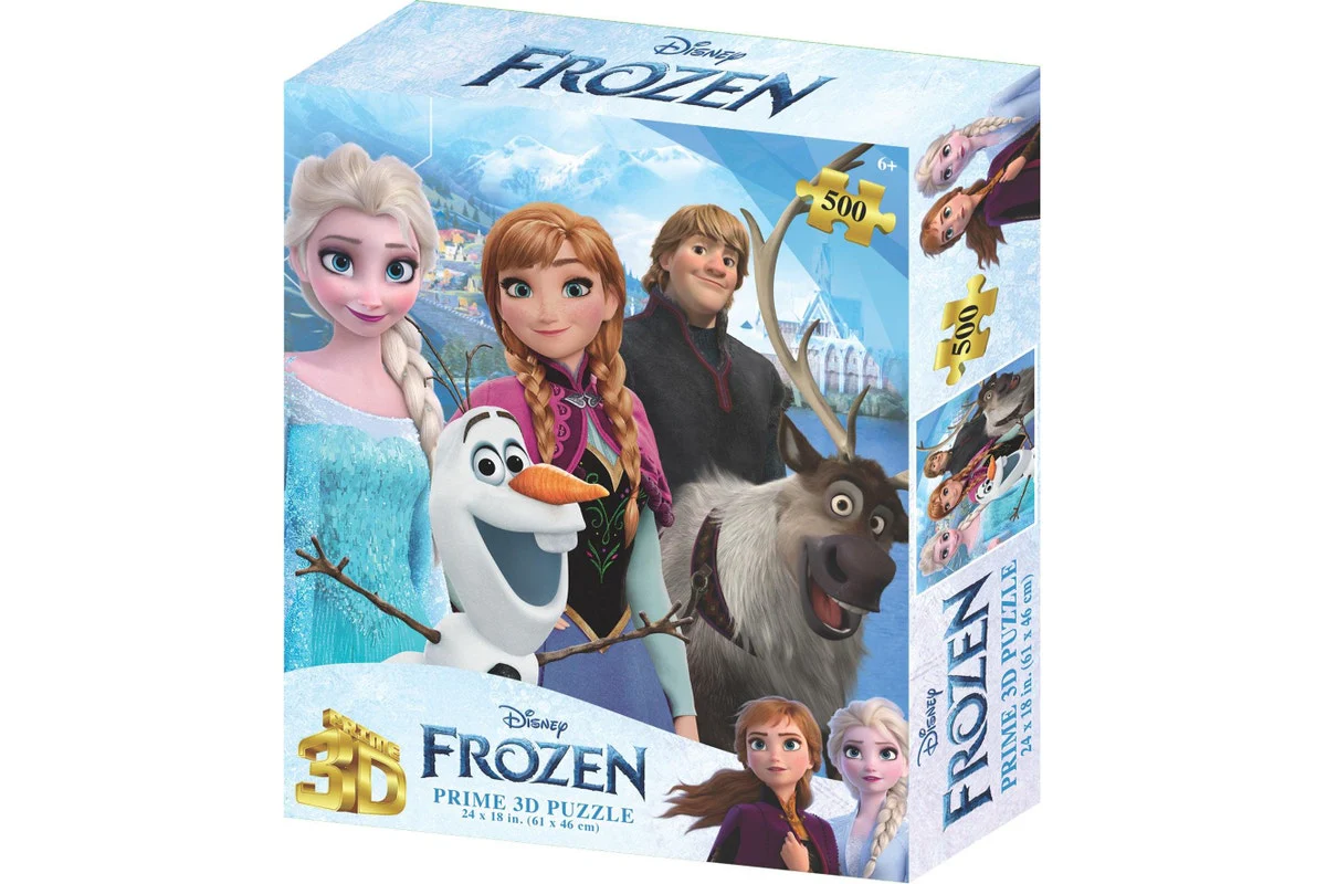 Prime 3D - Disney Frozen - 500 Piece 3D Jigsaw