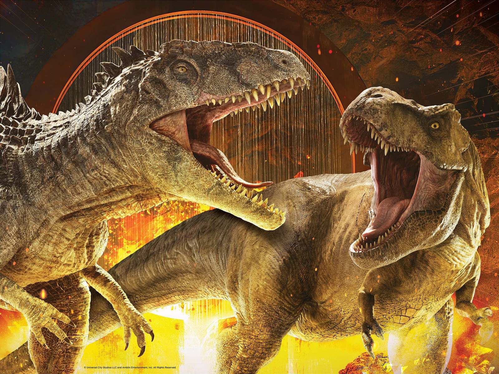 Prime 3D - Jurassic World T.Rex vs Giganotosaurs - 500 Piece 3D Jigsaw