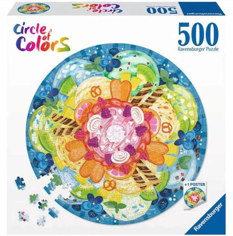 Ravensburger - Circle of Colors-Ice Cream 500 Piece Jigsaw