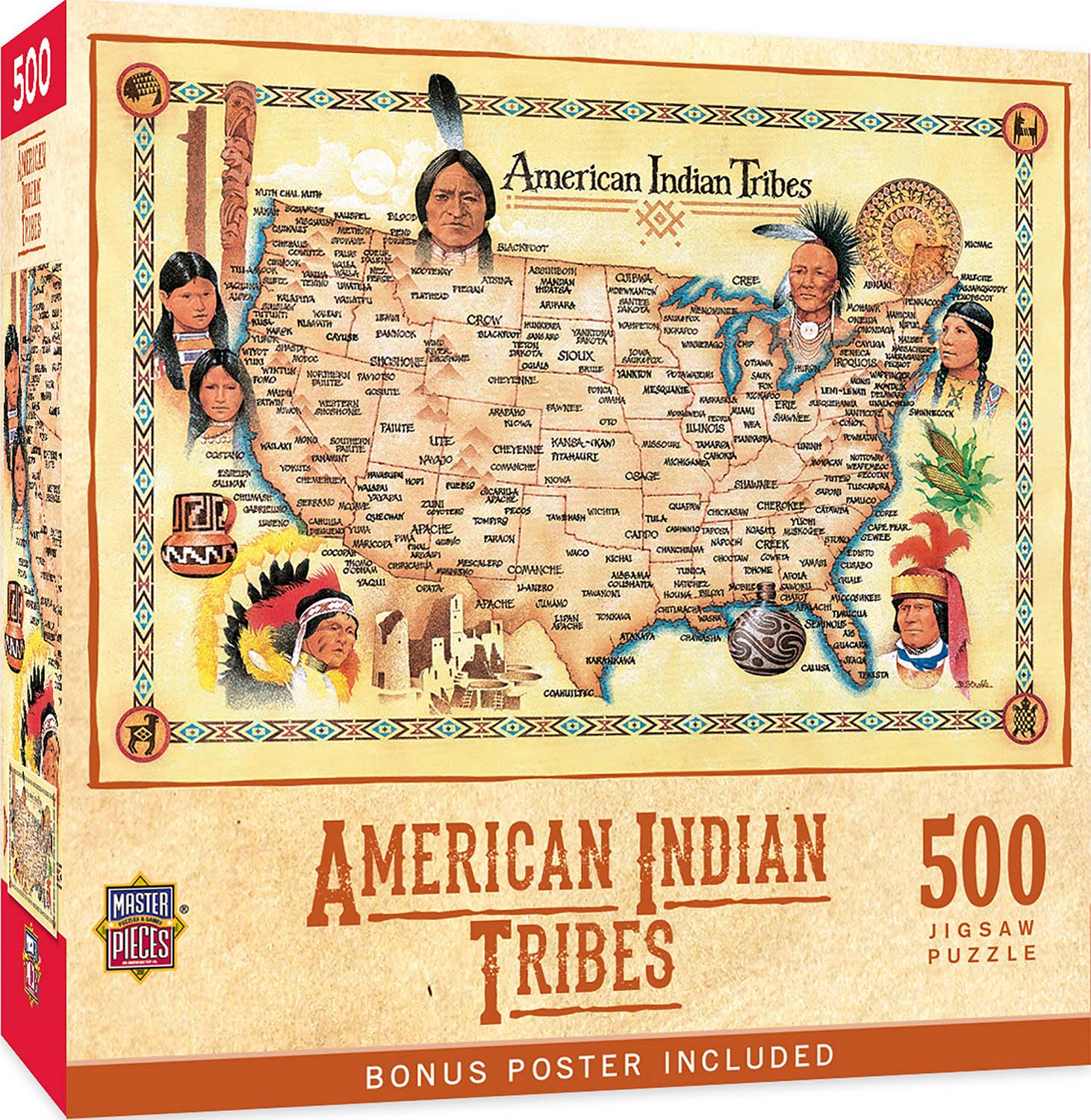 MasterPieces - American Indian Tribes 550 Piece Jigsaw