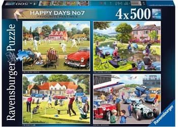 Ravensburger - Favorite Pastimes 4x500 Piece Jigsaw