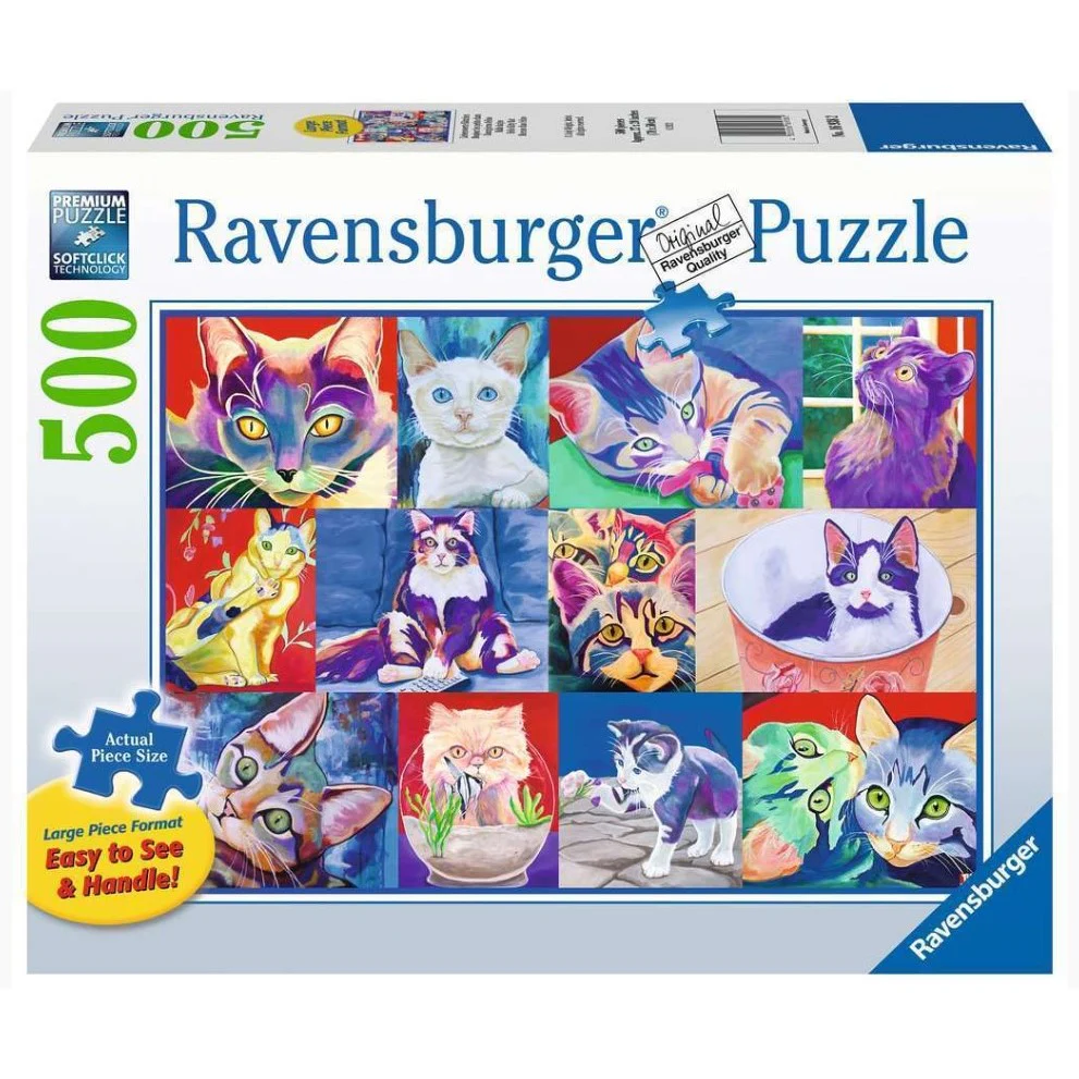Ravensburger - Hello Kitty Cat Large Format 500 Piece Jigsaw