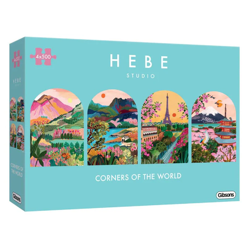 Gibsons - Corners of the World 4x500 Piece Jigsaw