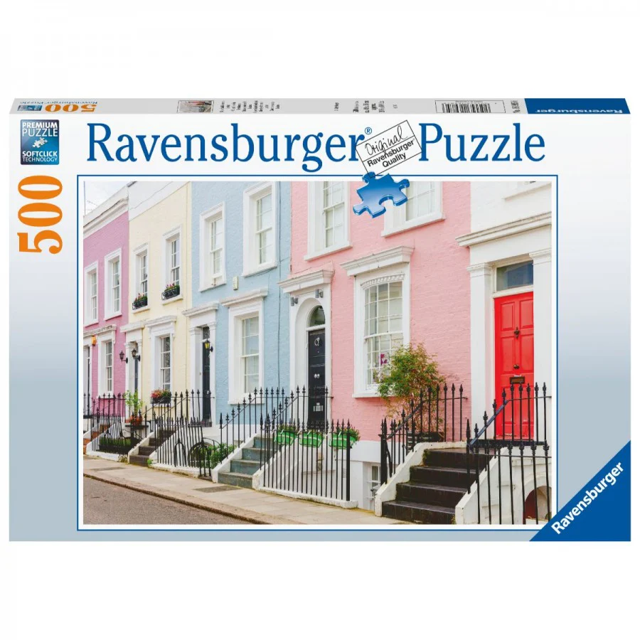 Ravensburger - Colourful London Townhouses 500 Piece Jigsaw