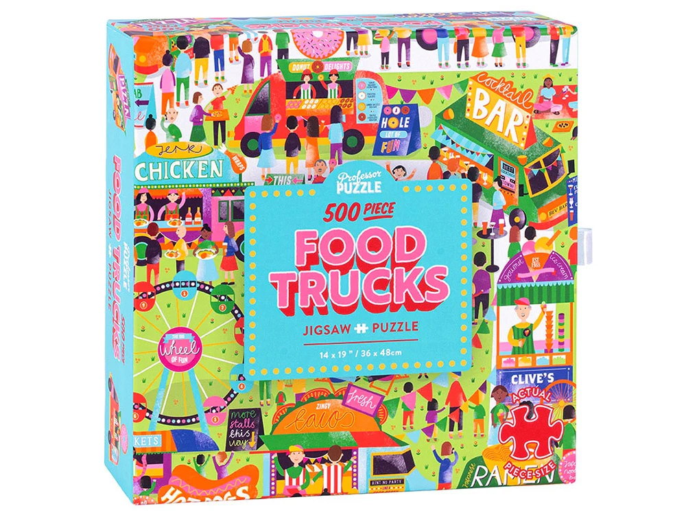 Professor Puzzle Food Trucks 500 Piece Jigsaw