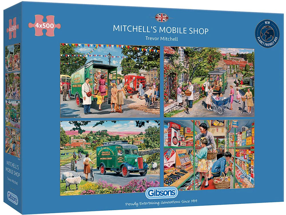 1974-gibsons-mitchells-mobile-4x500-piece-jigsaws-1.webp Gibsons - Mitchells Mobile 4x500 Piece Jigsaws