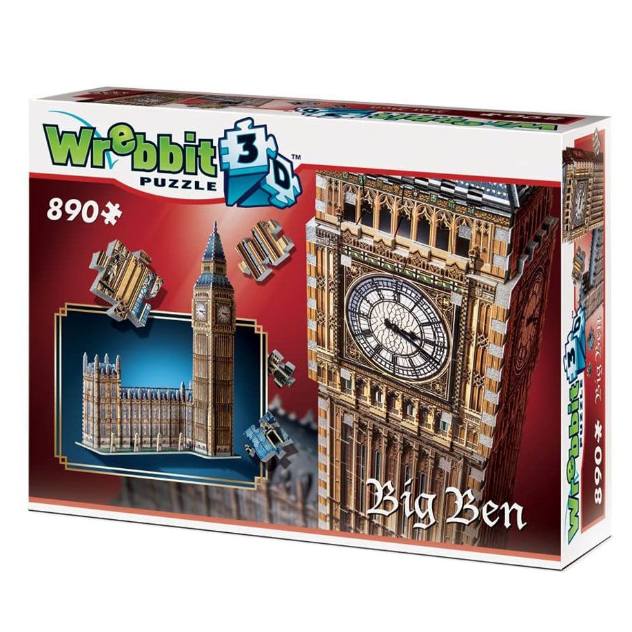 Wrebbit - Big Ben And Parliament 890 Piece 3D Jigsaw