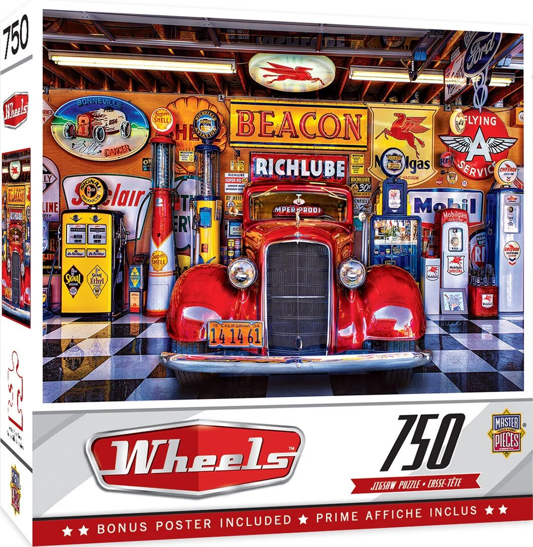 MasterPieces - Wheels At Your Service 750 Piece