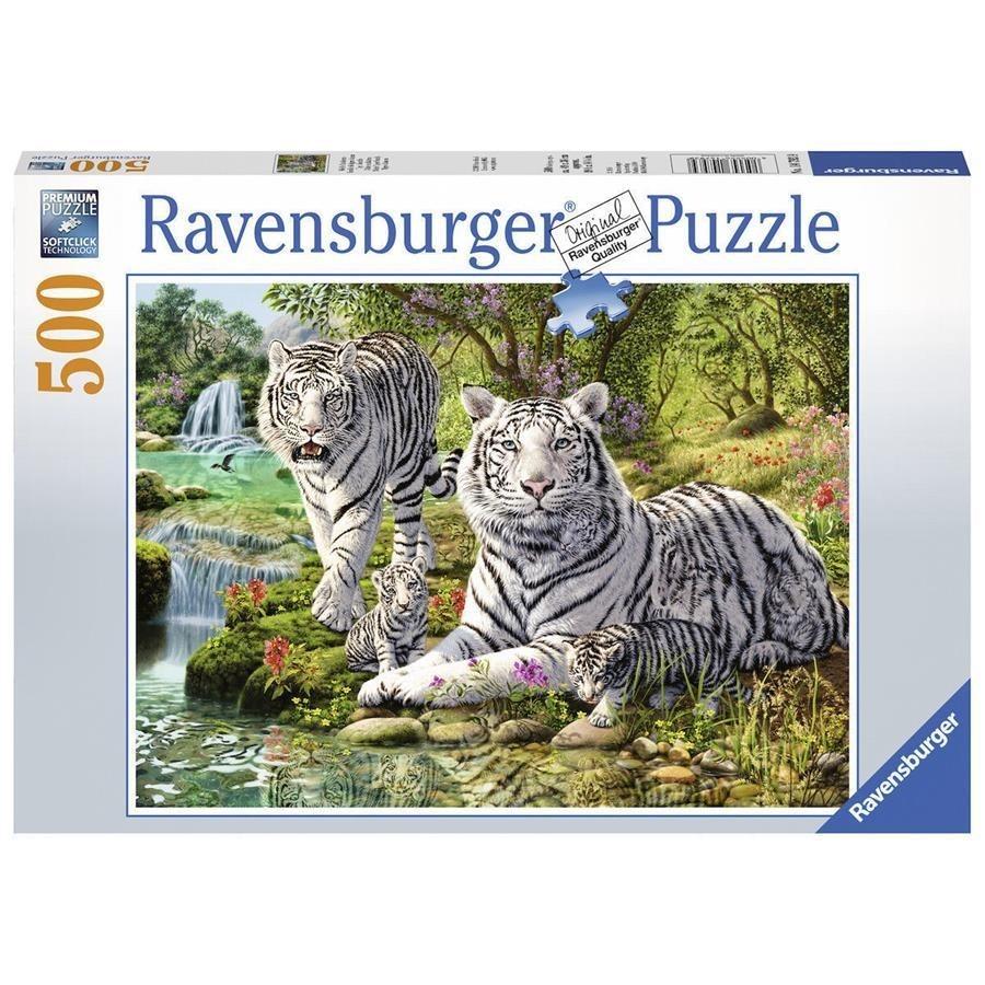Ravensburger - White Tiger Family - 500 Piece Jigsaw