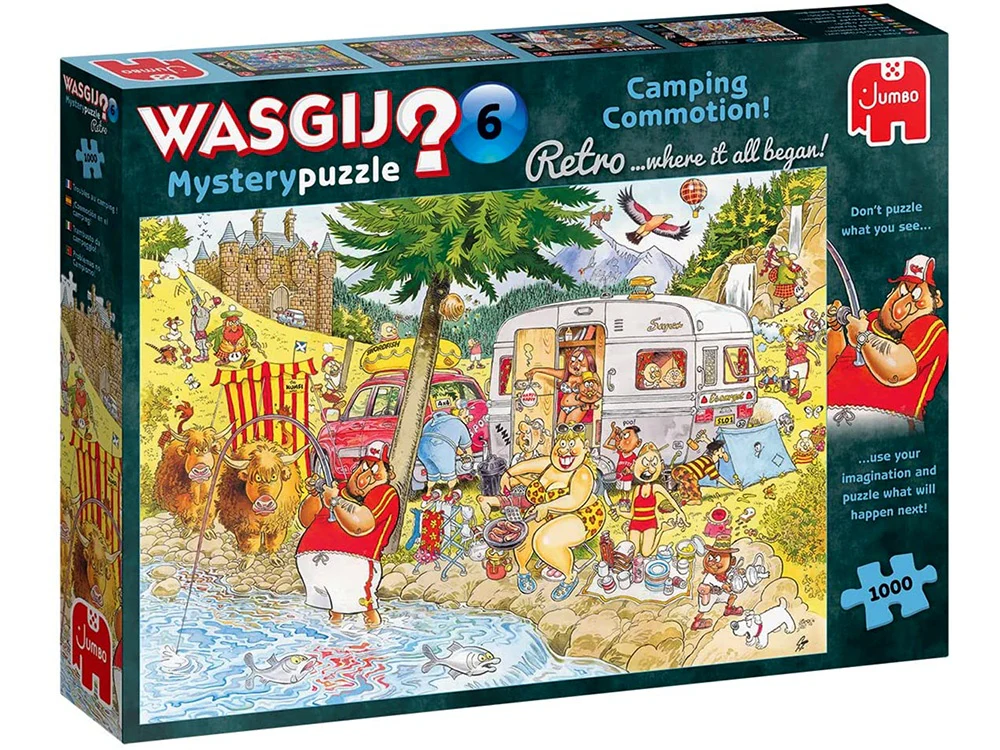 Wasgij? Retro Mystery 6 - Camping Commotion - 1000 Piece Jigsaw
